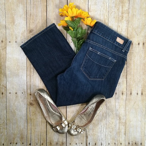 PAIGE Denim - PAIGE Hidden Hills Cropped Denim Jeans Size 32